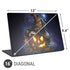 Halloween Cat and Jack O Lantern Pumpkin by Sarah Richter Universal Laptop 16in (13 x 9.4in) Skin